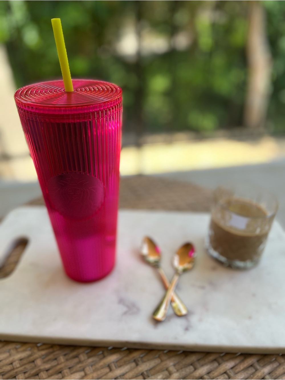 Starbucks Pink Insulated Tumbler with Straw - Stylish Reusable Drink Cup